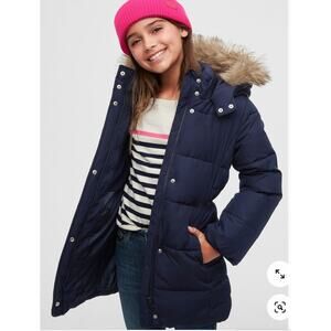 GAP KIDS Kids ColdControl Ultra Max Long Parka Jacket Coat 593424 // 10